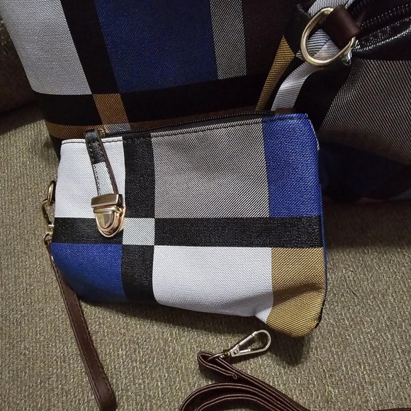 3 Pc NWOT Shein Colorblock Handbag - Picture 9 of 9